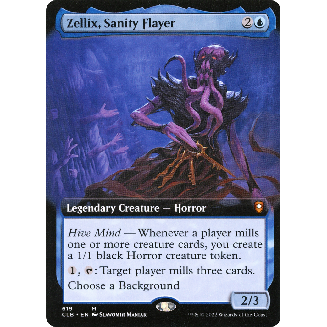 Zellix, Sanity Flayer (CLB-619) - Commander Legends: Battle for Baldur's Gate: (Extended Art)