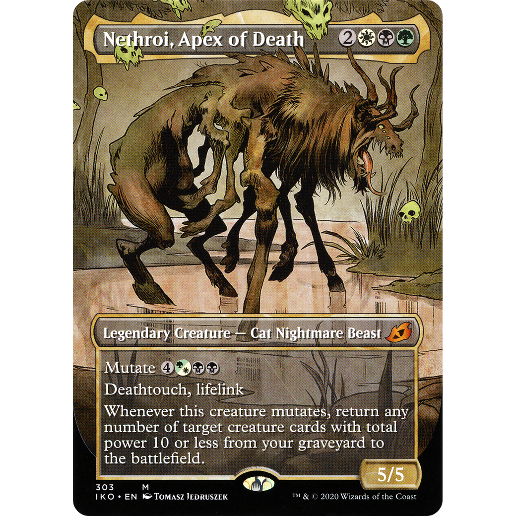 Nethroi, Apex of Death (Showcase) (IKO-303) - Ikoria: Lair of Behemoths: (Showcase) (Borderless) Foil