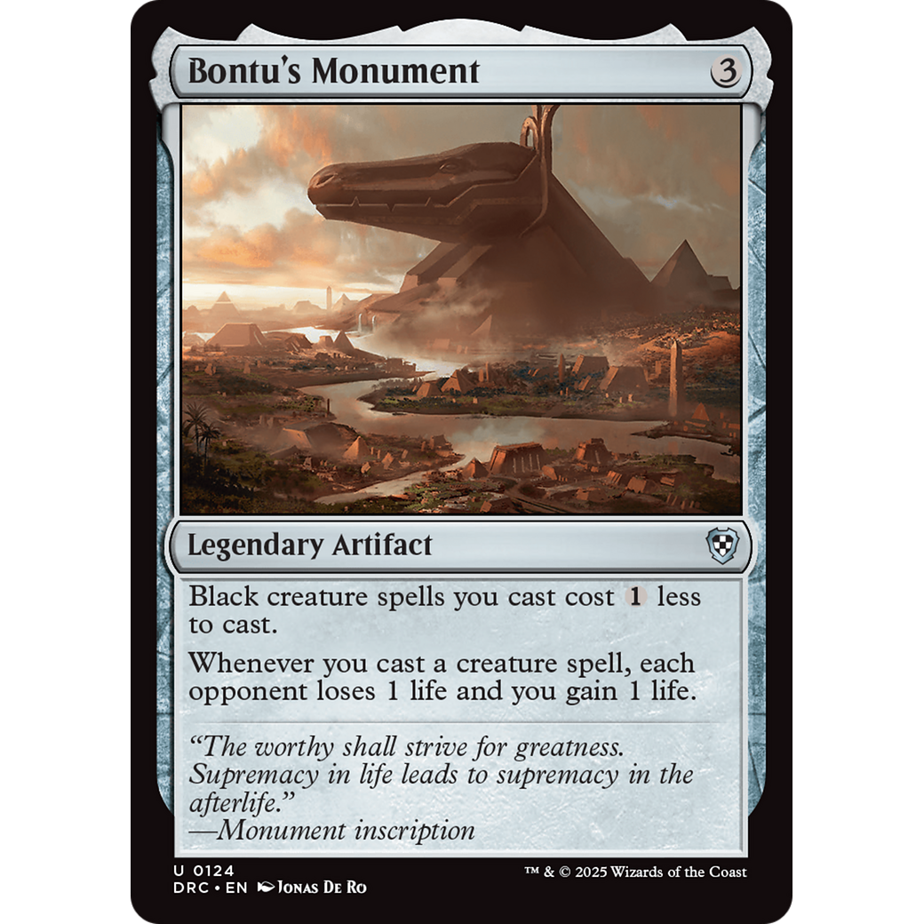 Bontu's Monument (DRC-124) - Commander: Aetherdrift