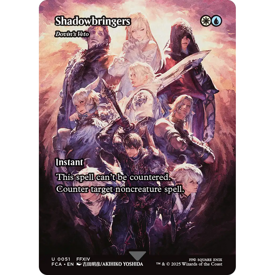 Shadowbringers - Dovin's Veto (Showcase) (FCA-051) - FINAL FANTASY: Through the Ages / Shadowbringers (Borderless) Foil