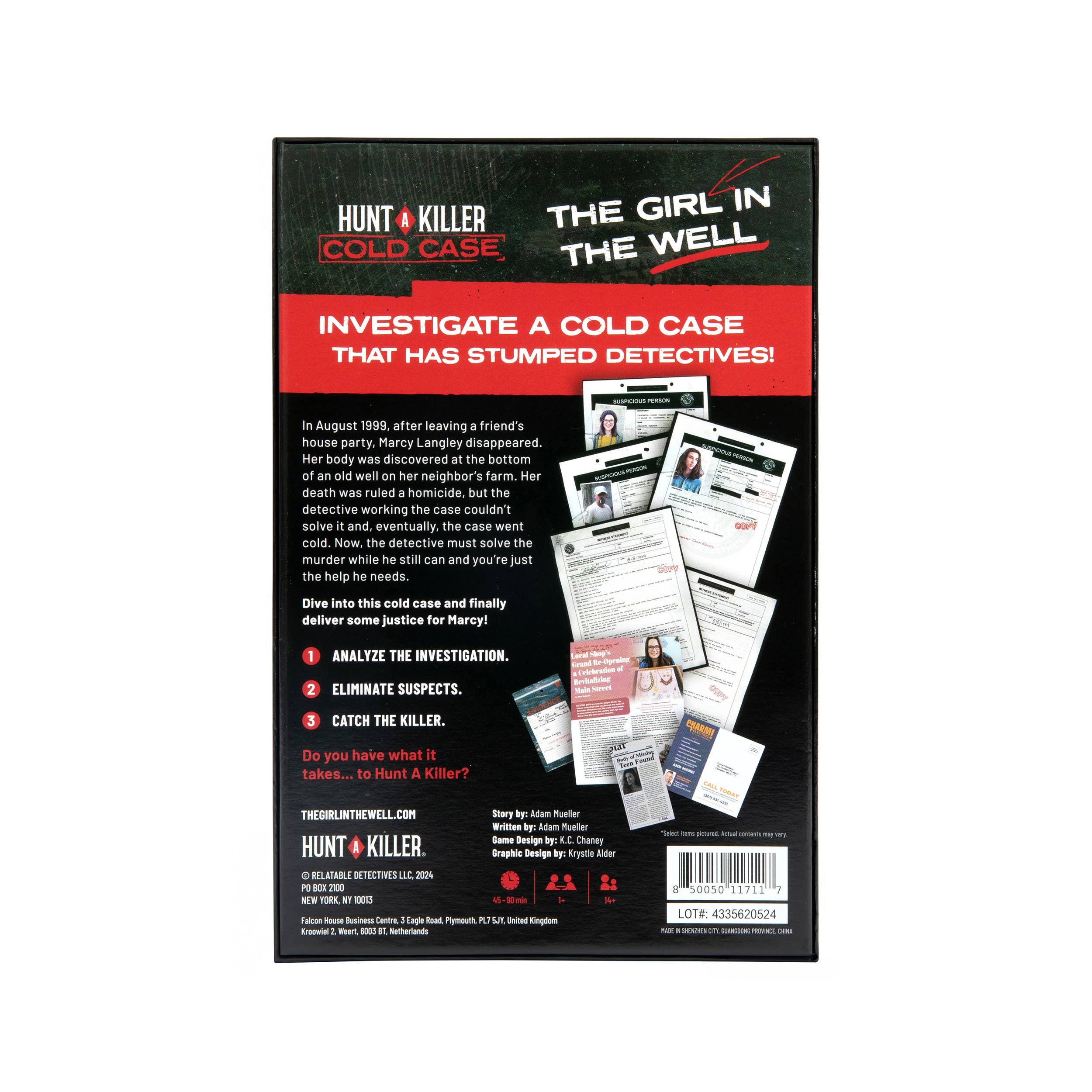 Hunt A Killer: The Girl in the Well, Murder Mystery Game