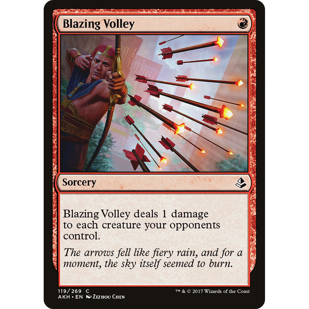 Blazing Volley (AKH-119) - Amonkhet Foil
