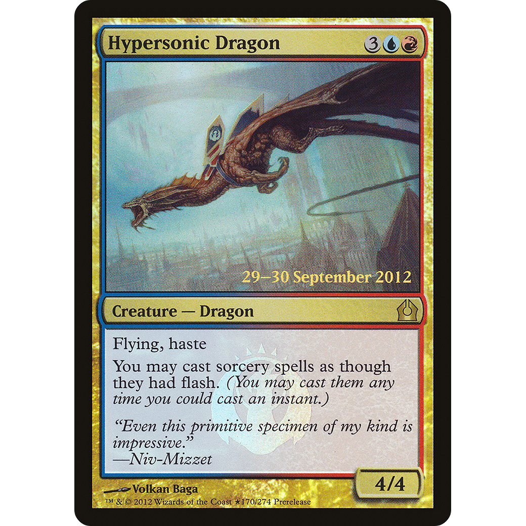 Hypersonic Dragon (PRE-170) - Return to Ravnica Promos Foil