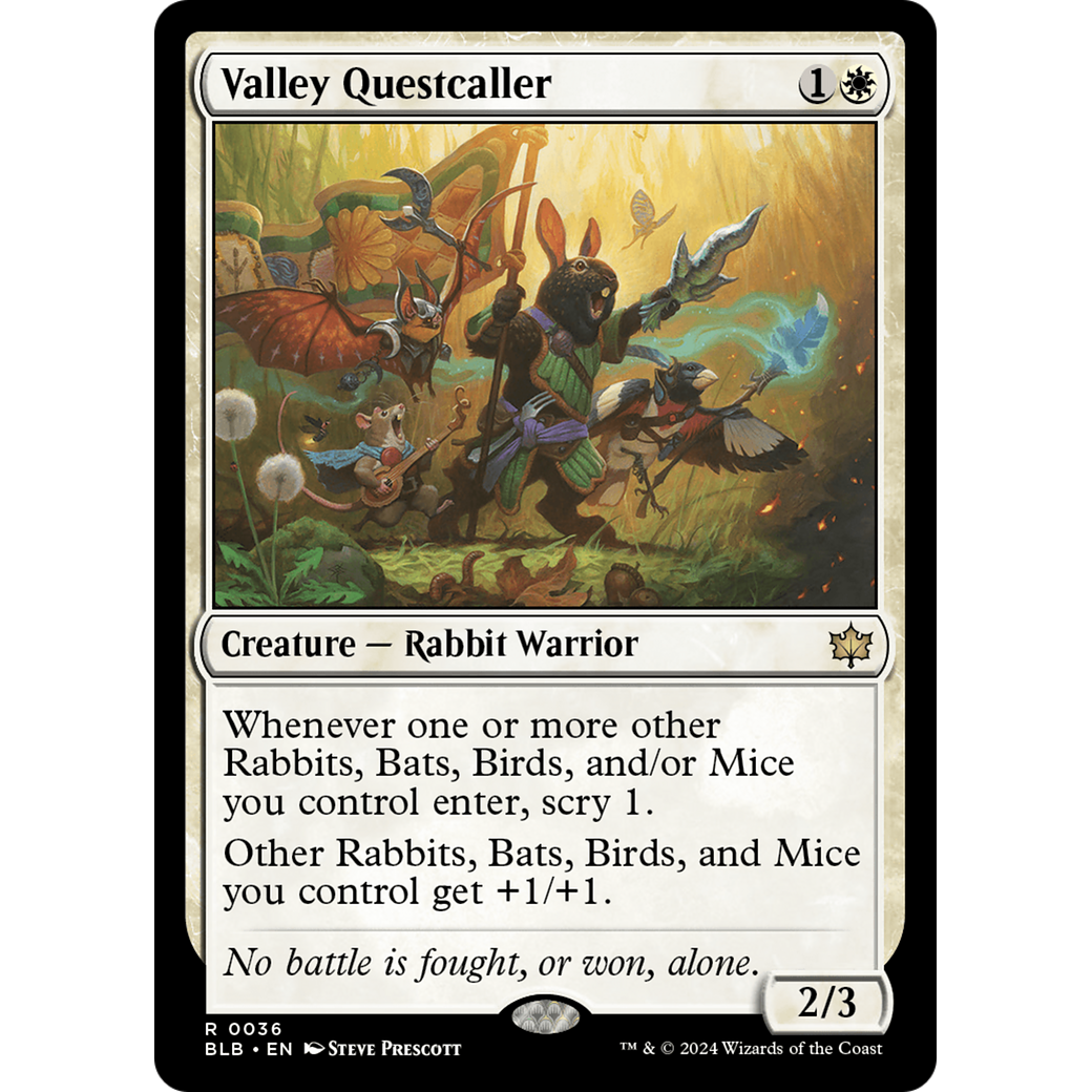 Valley Questcaller (BLB-036) - Bloomburrow Foil
