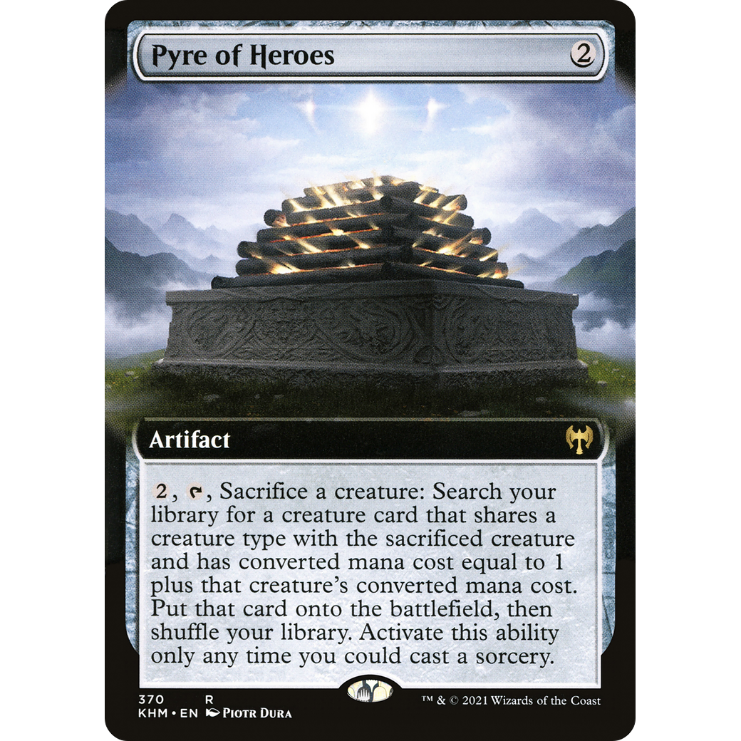 Pyre of Heroes (Extended Art) (KHM-370) - Kaldheim: (Extended Art) Foil