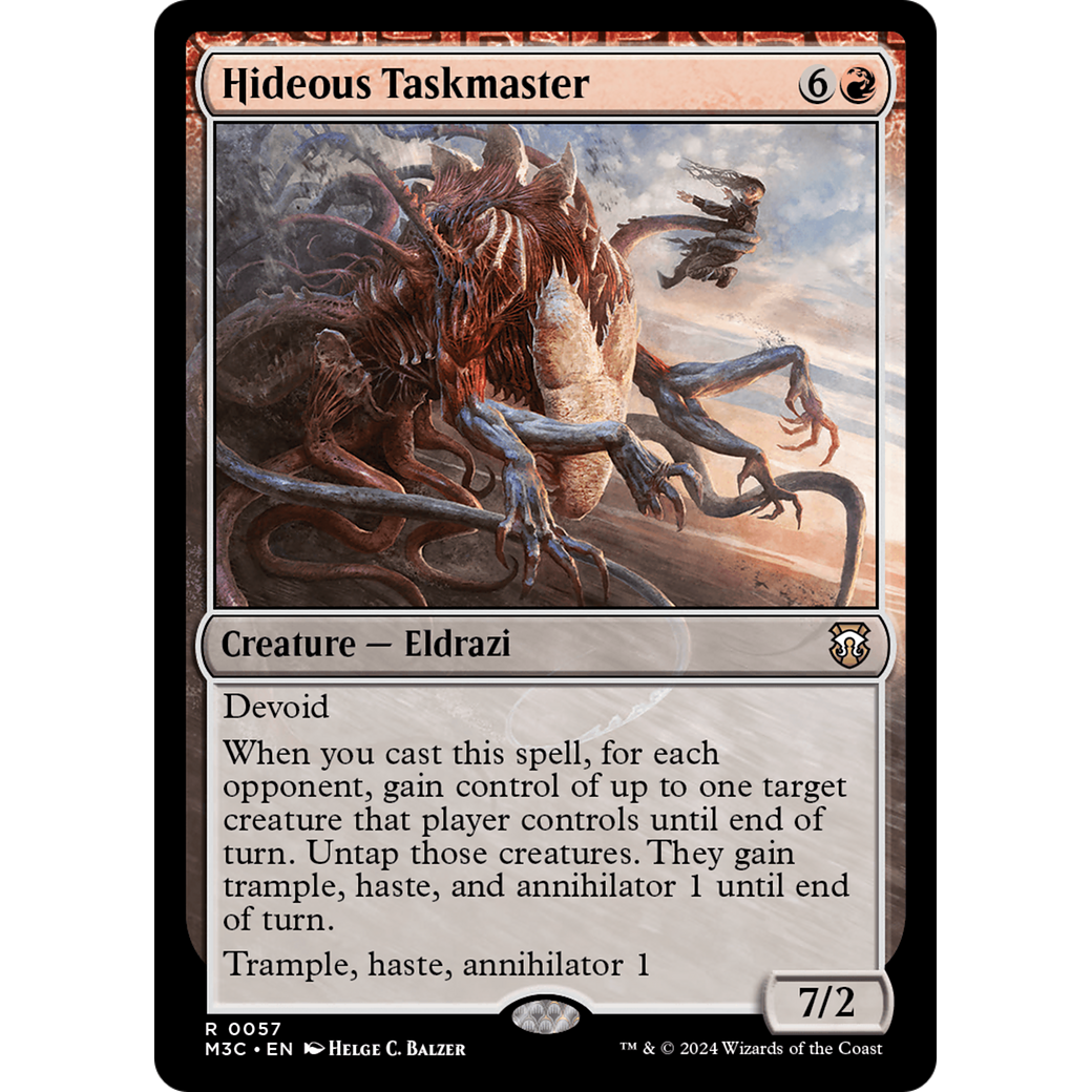Hideous Taskmaster (M3C-057) - Modern Horizons 3 Commander: (devoid)