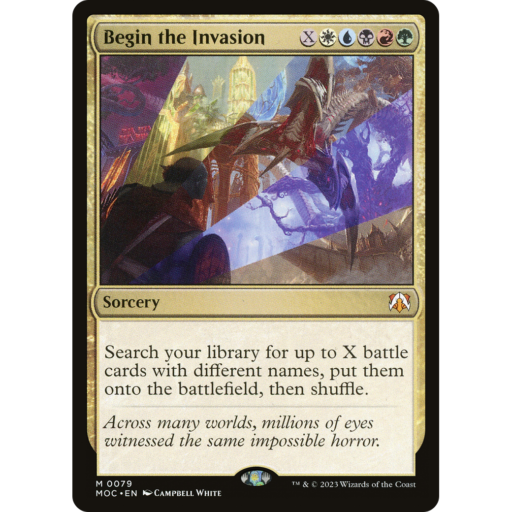 Begin the Invasion (MOC-079) - March of the Machine Commander Foil