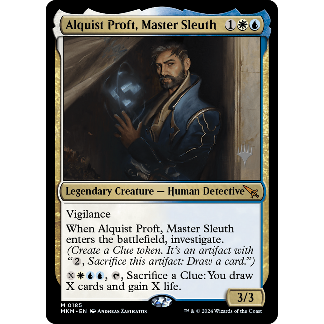 Alquist Proft, Master Sleuth (PPMKM-185P) - Murders at Karlov Manor Promos