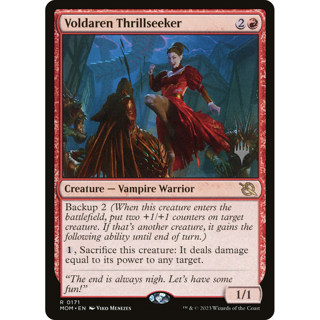 Voldaren Thrillseeker (PPMOM-171P) - March of the Machine Promos Foil
