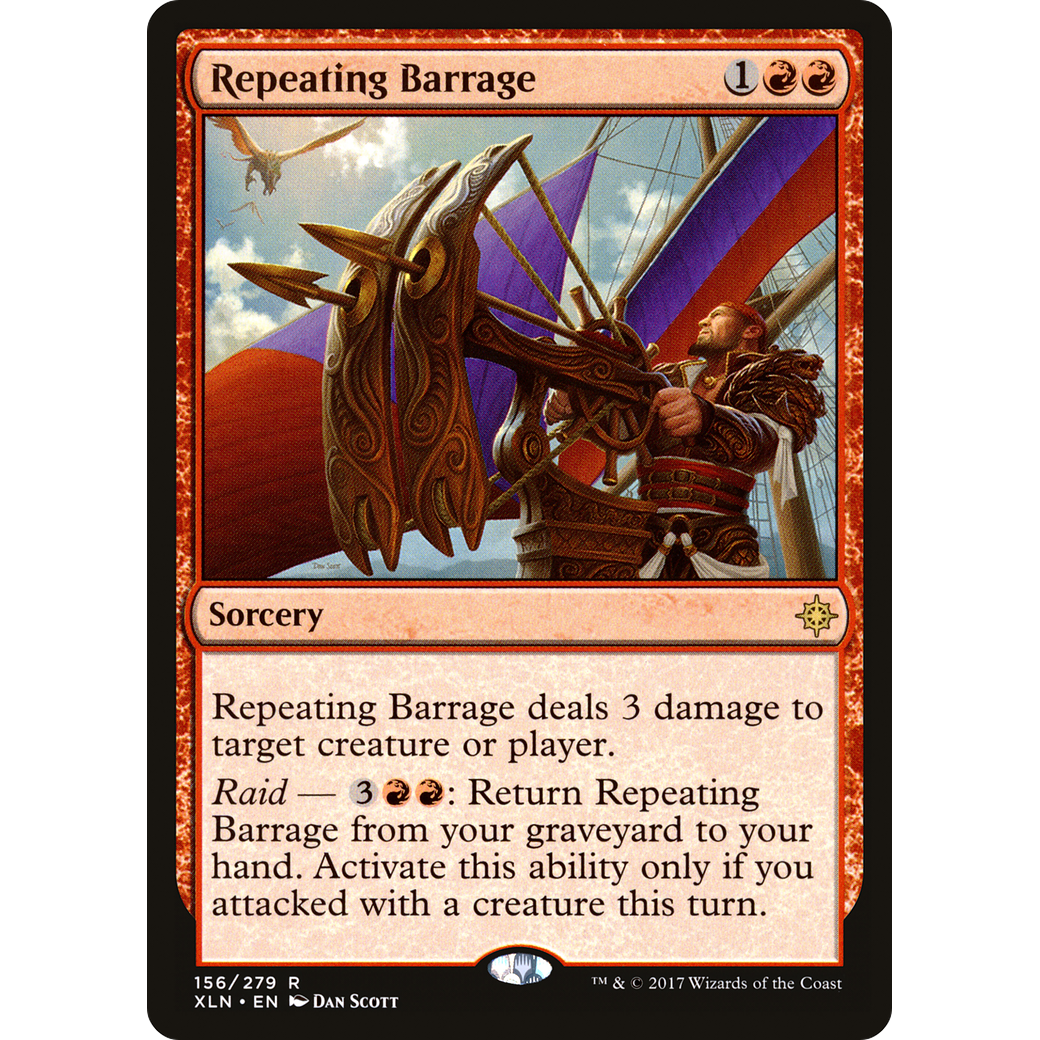 Repeating Barrage (XLN-156) - Ixalan Foil