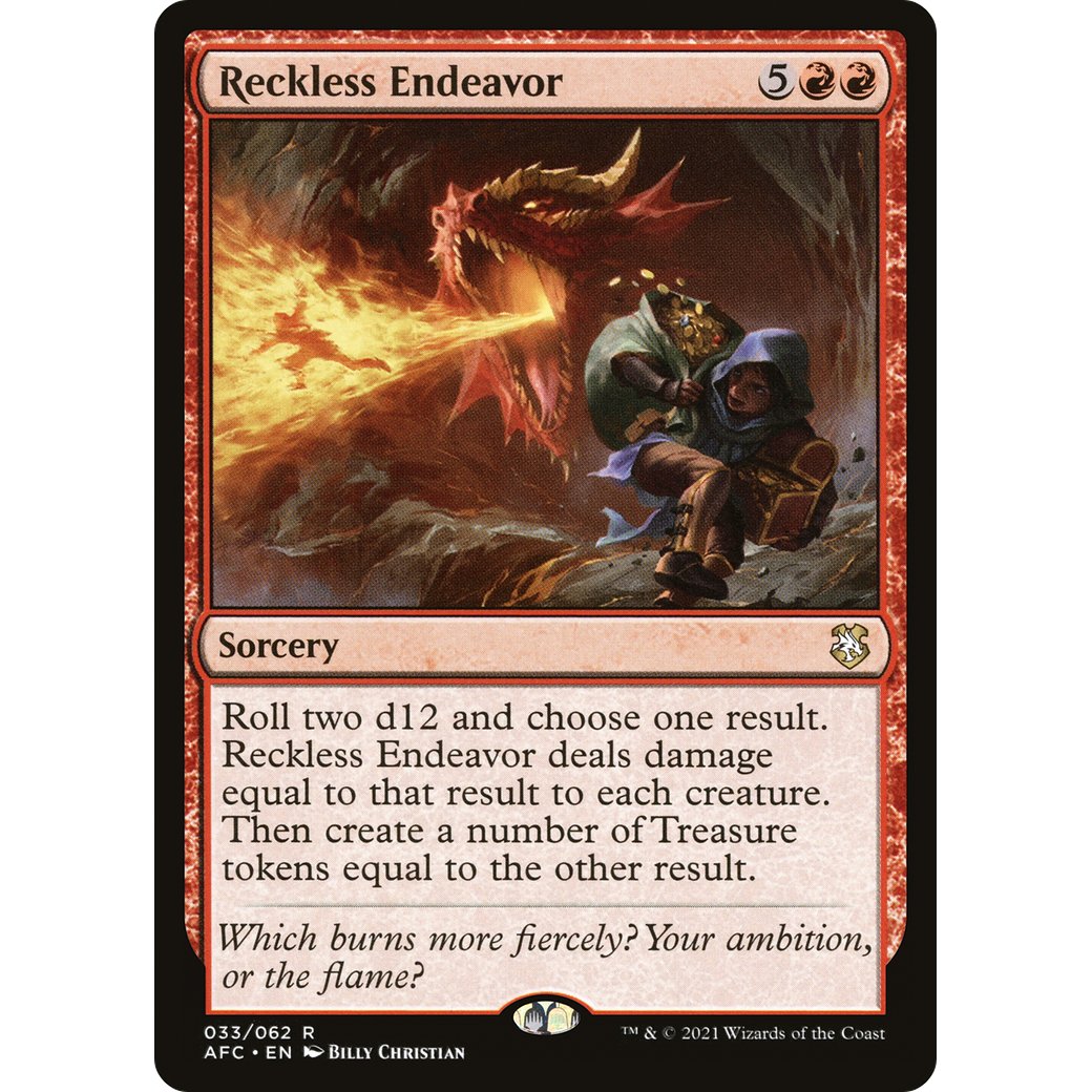 Reckless Endeavor (AFC-033) - Forgotten Realms Commander