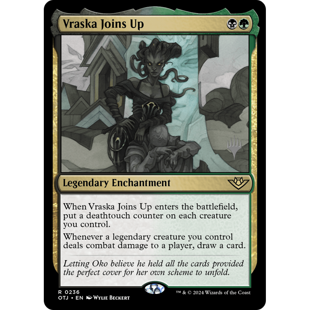 Vraska Joins Up (PPOTJ-236P) - Outlaws of Thunder Junction Promos