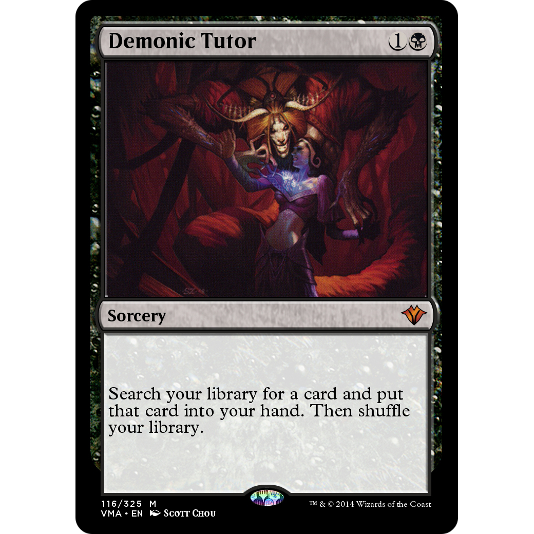 Demonic Tutor (VMA-116) - Vintage Masters Foil