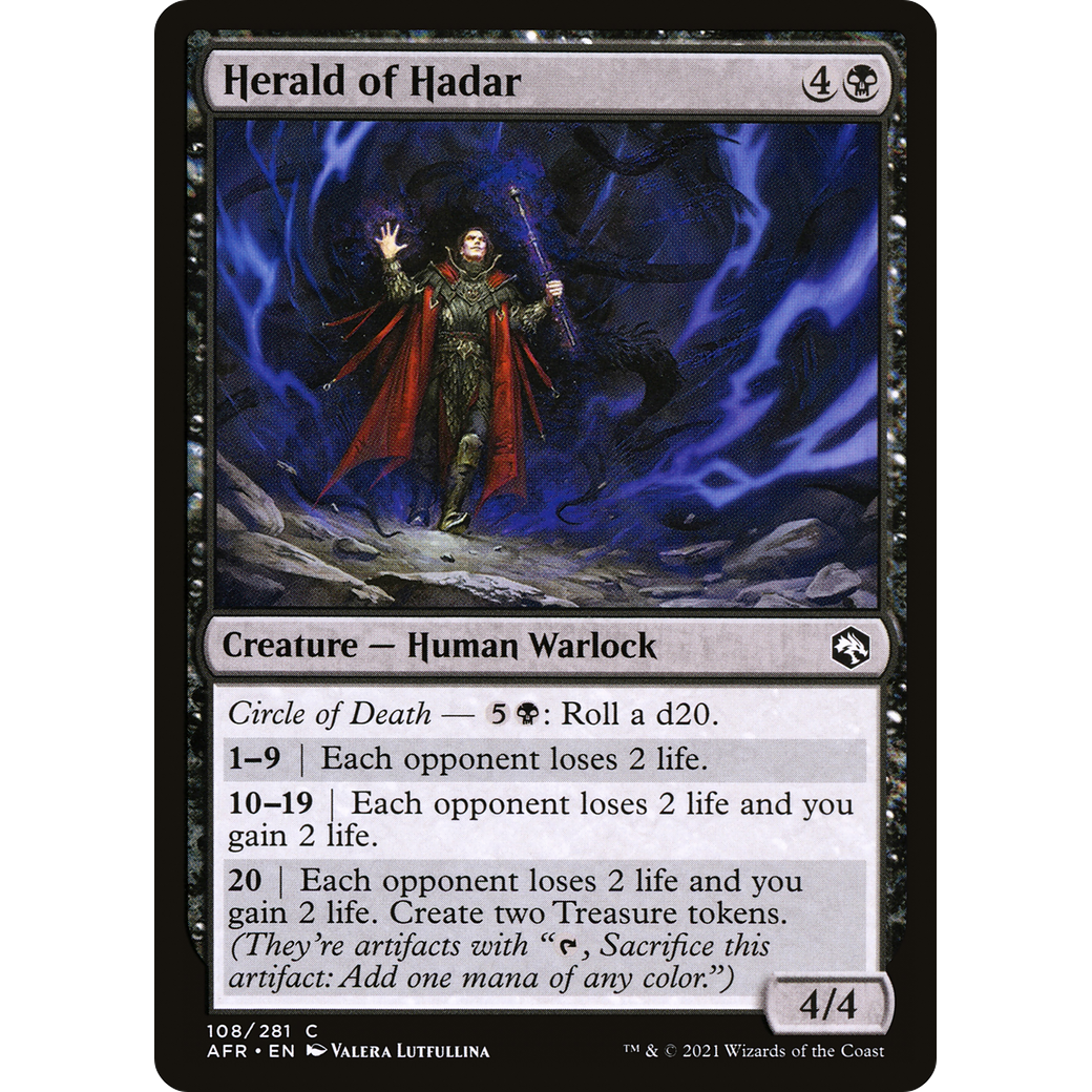 Herald of Hadar (AFR-108) - Adventures in the Forgotten Realms Foil