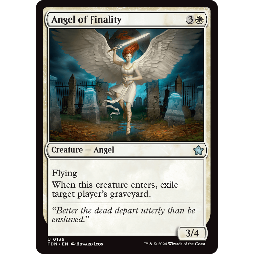 Angel of Finality (FDN-136) - Foundations Foil