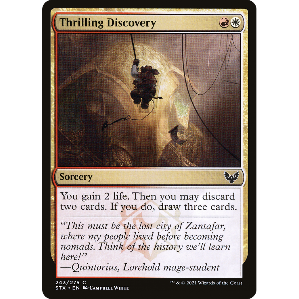 Thrilling Discovery (STX-243) - Strixhaven: School of Mages