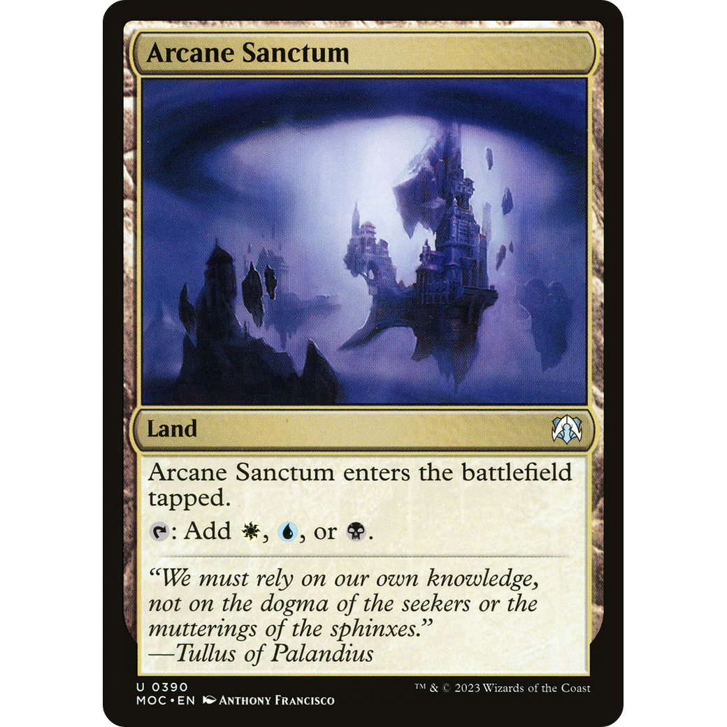 Arcane Sanctum (MOC-390) - March of the Machine Commander