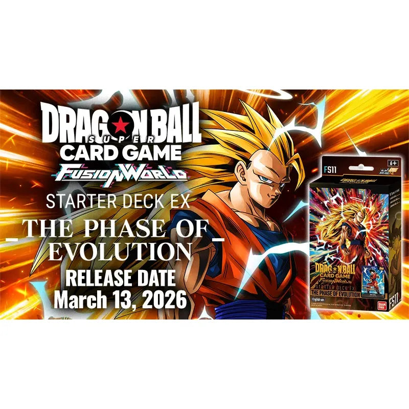 Dragon Ball Super TCG: Fusion World: Starter Deck 11 EX: The Phase of Evolution (FS11) (Pre-Order Expected Release: 03/13/2026)