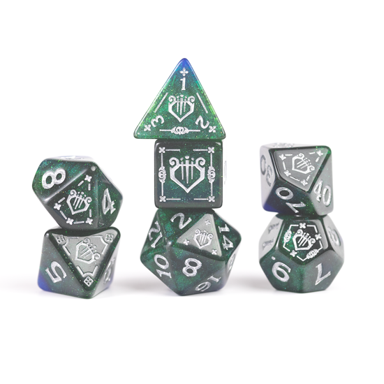 Dungeons & Dragons: Bard Blue Adventure Dice