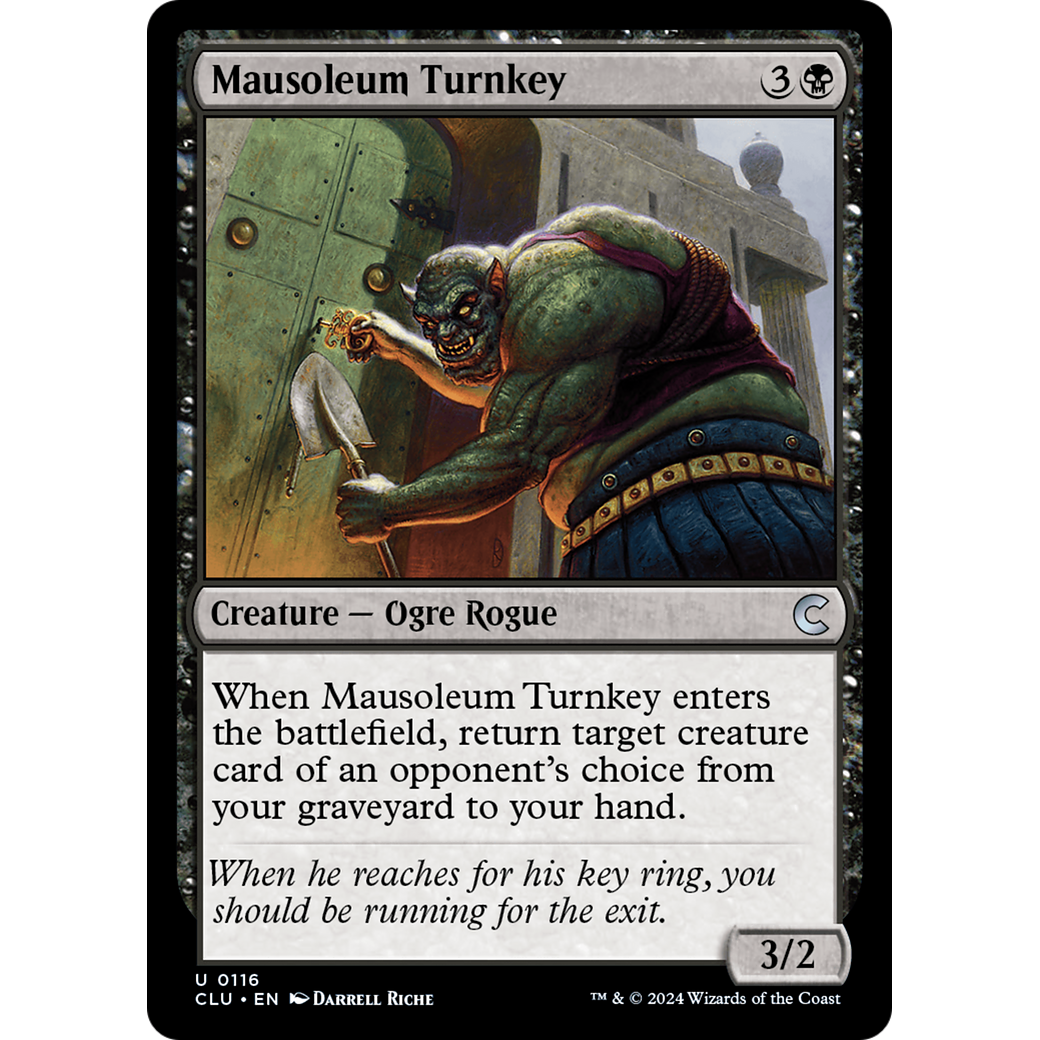 Mausoleum Turnkey (CLU-116) - Ravnica: Clue Edition
