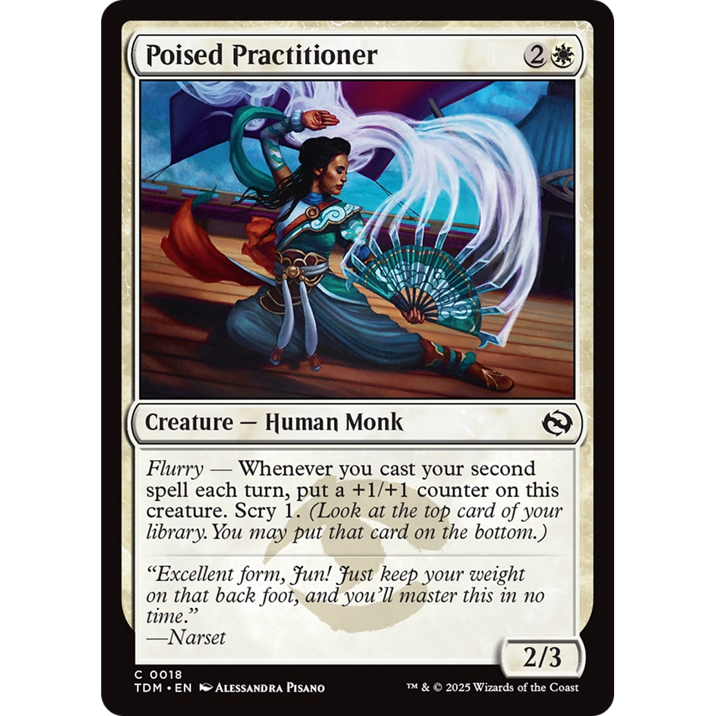 Poised Practitioner (TDM-018) - Tarkir: Dragonstorm Foil