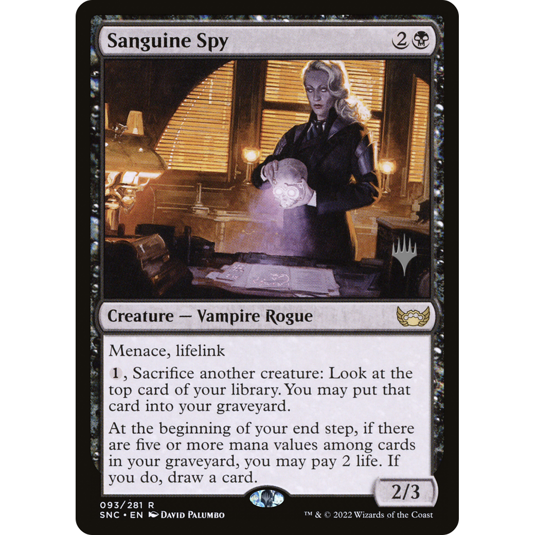 Sanguine Spy (PPSNC-093) - Streets of New Capenna Promos