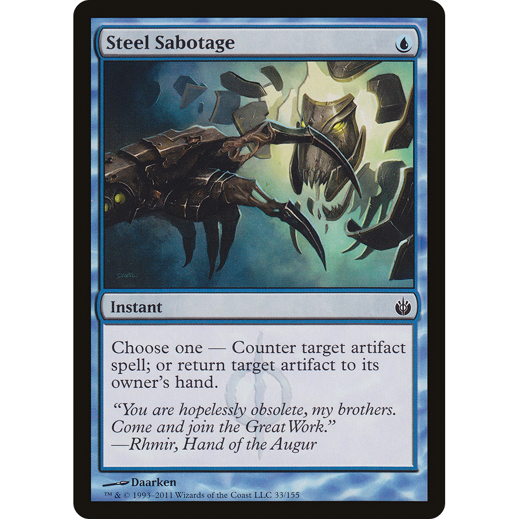 Steel Sabotage (MBS-033) - Mirrodin Besieged Foil
