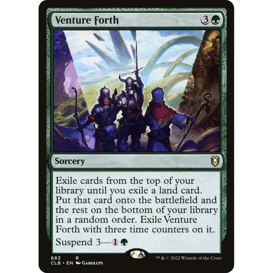 Venture Forth (CLB-683) - Commander Legends: Battle for Baldur's Gate