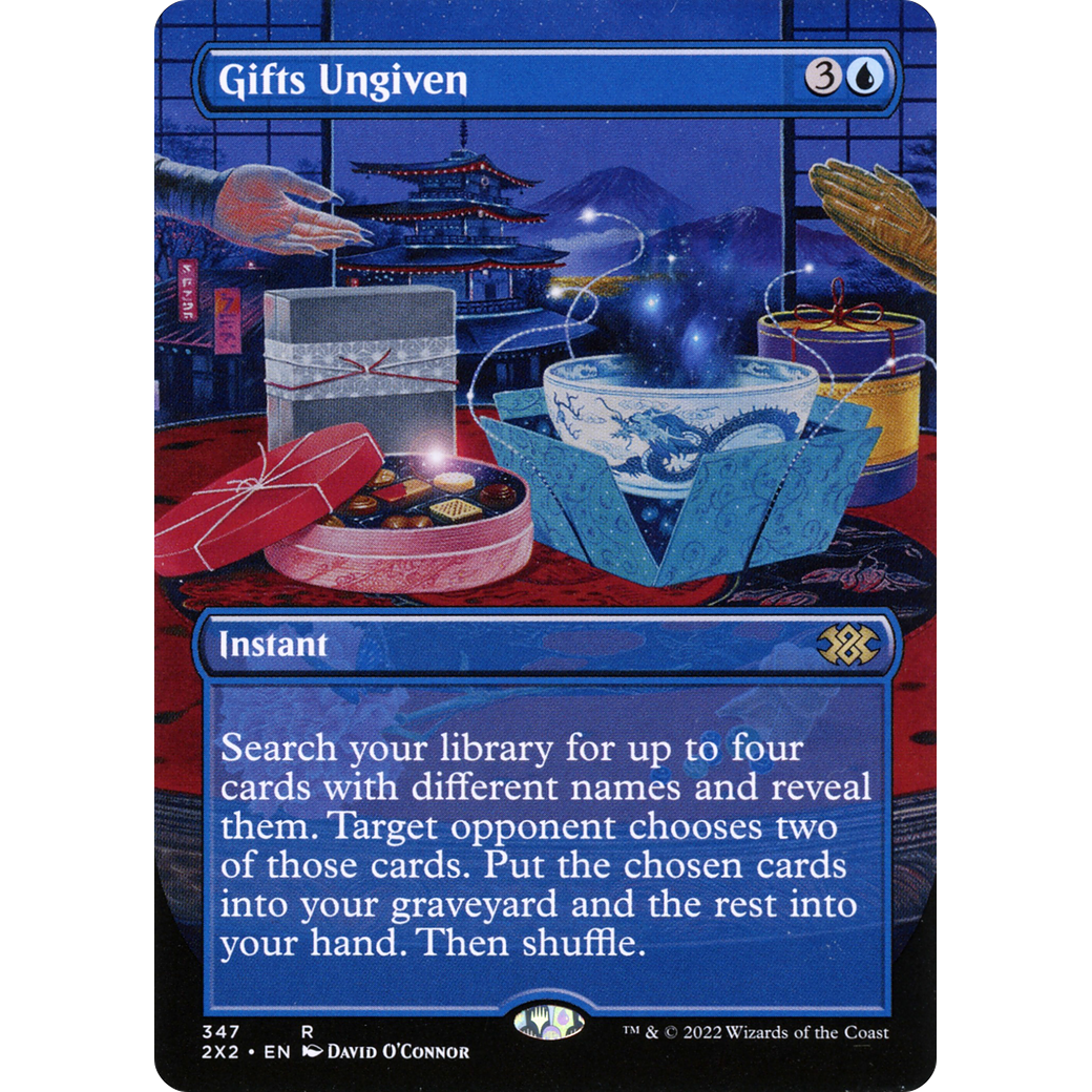 Gifts Ungiven (Borderless) (2X2-347) - Double Masters 2022 (Borderless) Foil