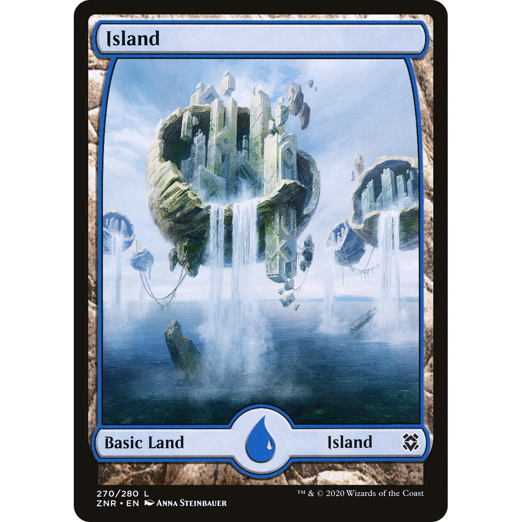 Island (270) - Full Art (ZNR-270) - Zendikar Rising: (Full Art) Foil