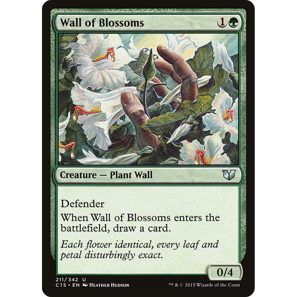 Wall of Blossoms (C15-211) - Commander 2015