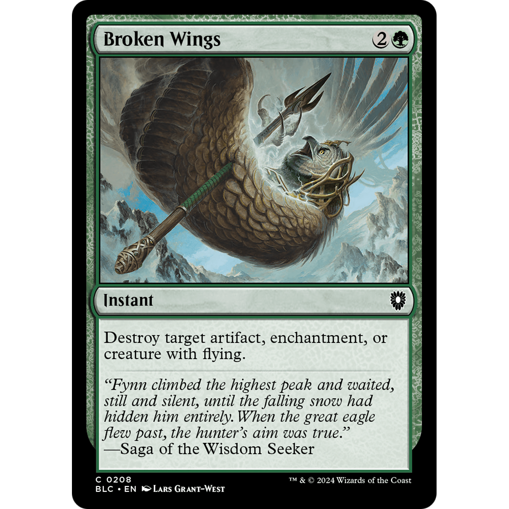 Broken Wings (BLC-208) - Bloomburrow Commander