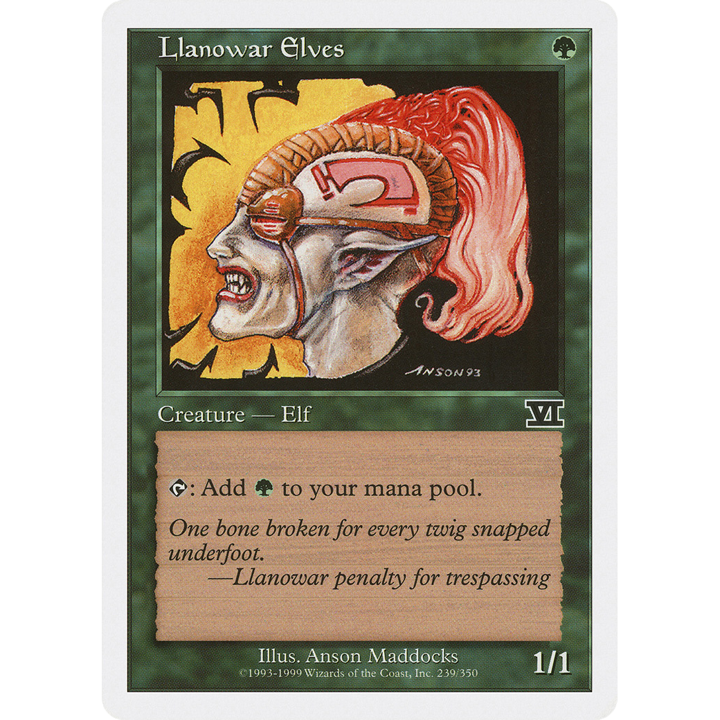 Llanowar Elves (6ED-239) - Classic Sixth Edition