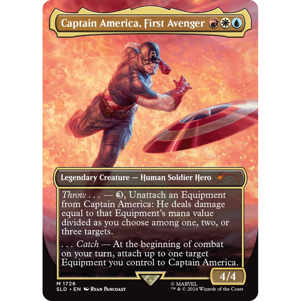 Captain America, First Avenger (SLD-1726) - Secret Lair Drop (Borderless)