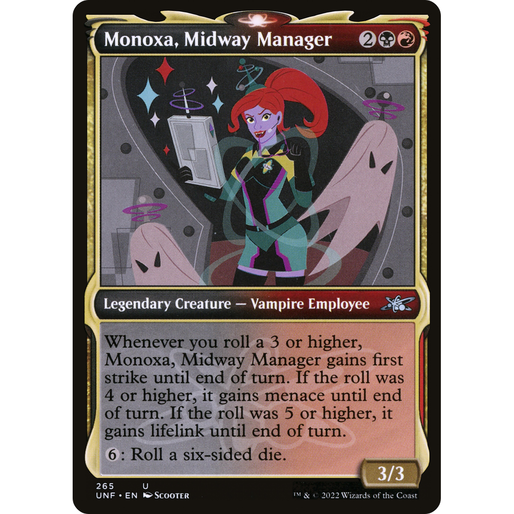 Monoxa, Midway Manager (Showcase) (UNF-265) - Unfinity: (Showcase) Foil