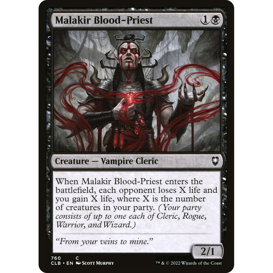 Malakir Blood-Priest (CLB-760) - Commander Legends: Battle for Baldur's Gate