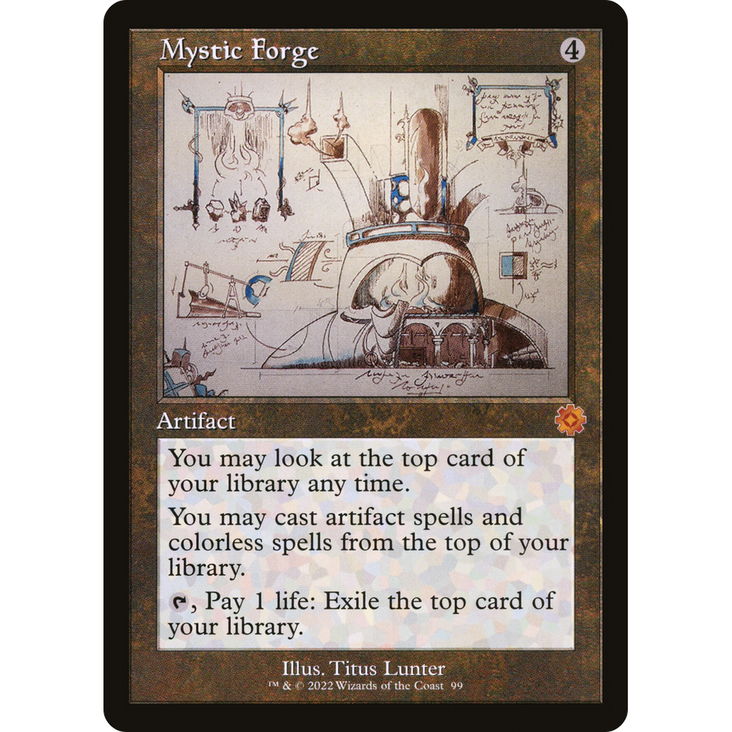 Mystic Forge (Schematic) (BRR-099) - The Brothers' War Retro Artifacts Foil