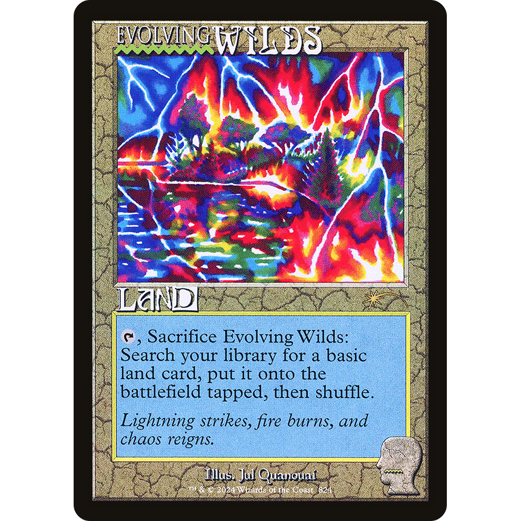 Evolving Wilds (Rainbow Foil) (SLD-824) - Secret Lair Drop Foil