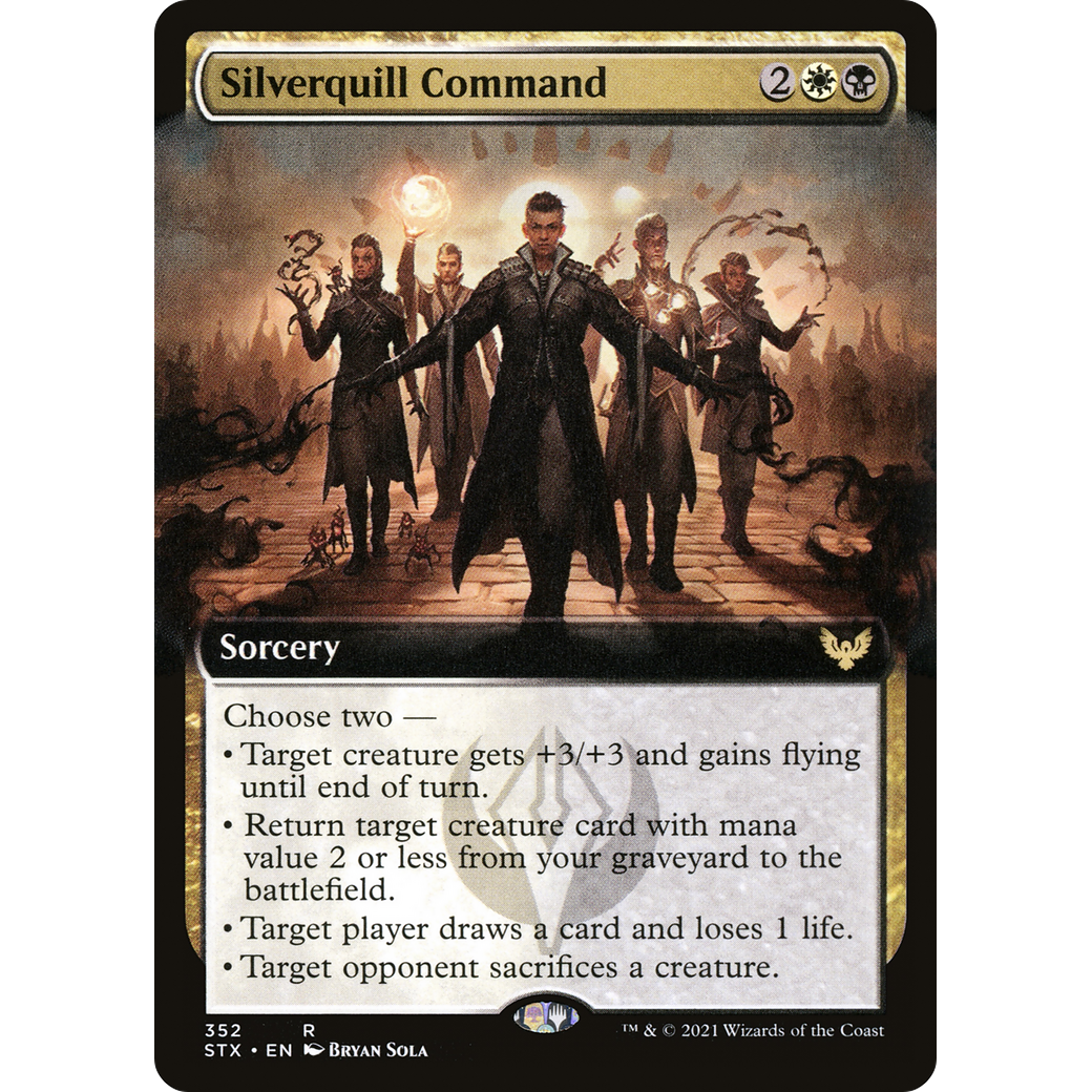 Silverquill Command (Extended Art) (STX-352) - Strixhaven: School of Mages: (Extended Art)