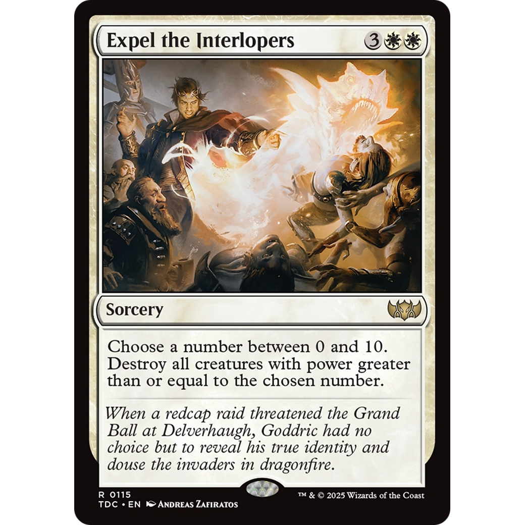 Expel the Interlopers (TDC-115) - Commander: Tarkir: Dragonstorm