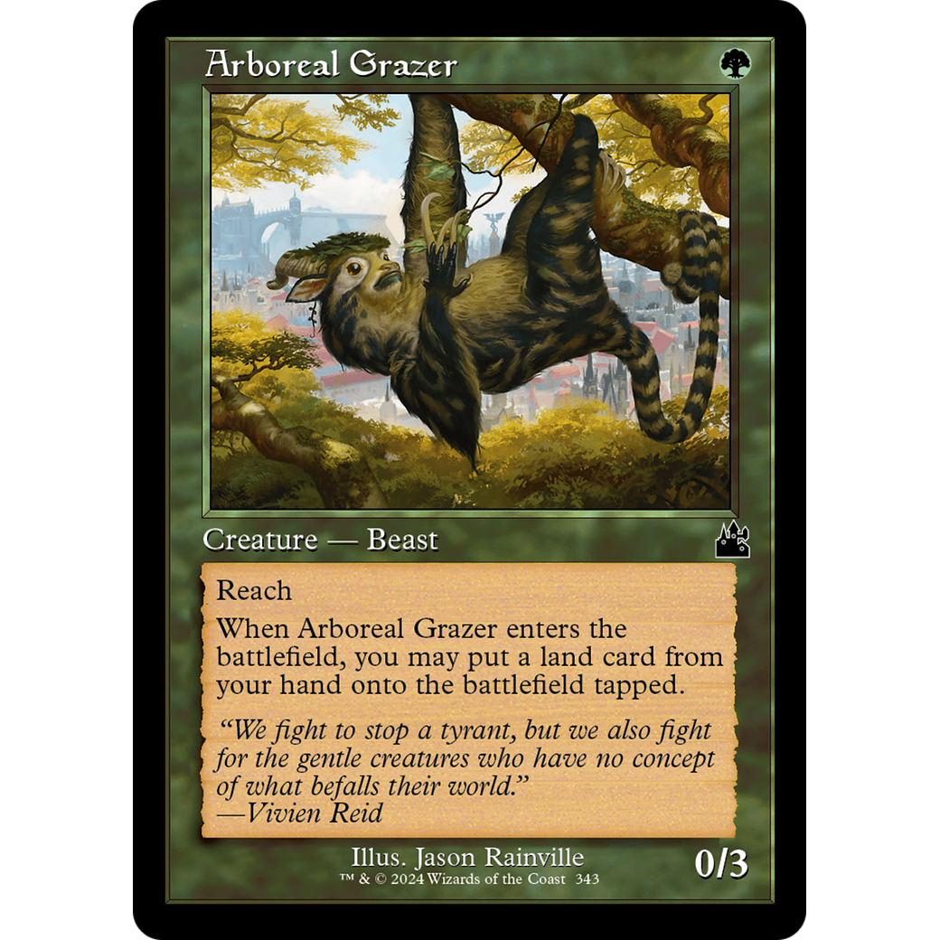 Arboreal Grazer (RVR-343) - Ravnica Remastered Foil