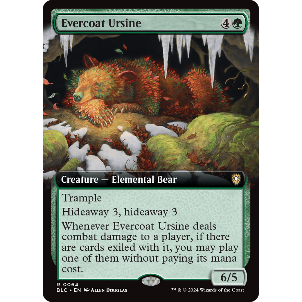 Evercoat Ursine (BLC-064) - Bloomburrow Commander: (Extended Art)