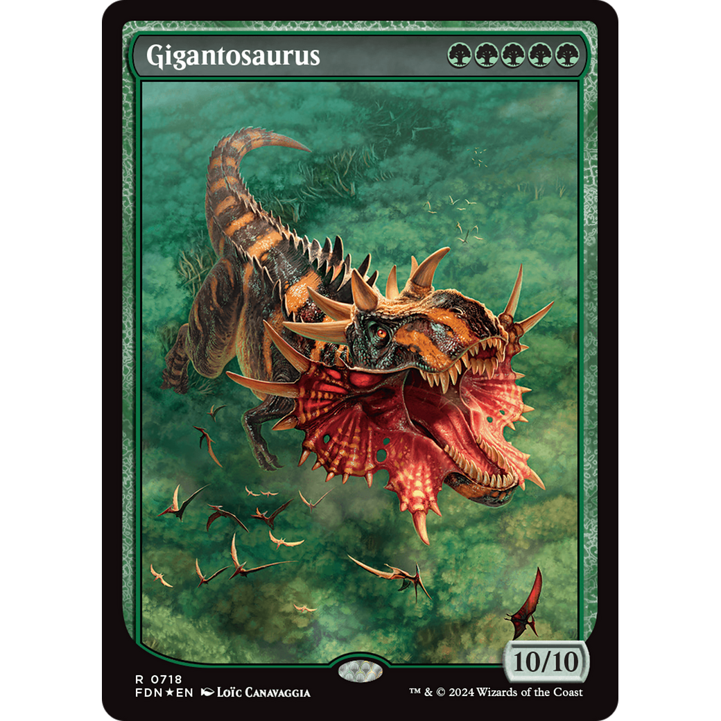 Gigantosaurus (FDN-718) - Foundations: (Full Art, textless) Foil