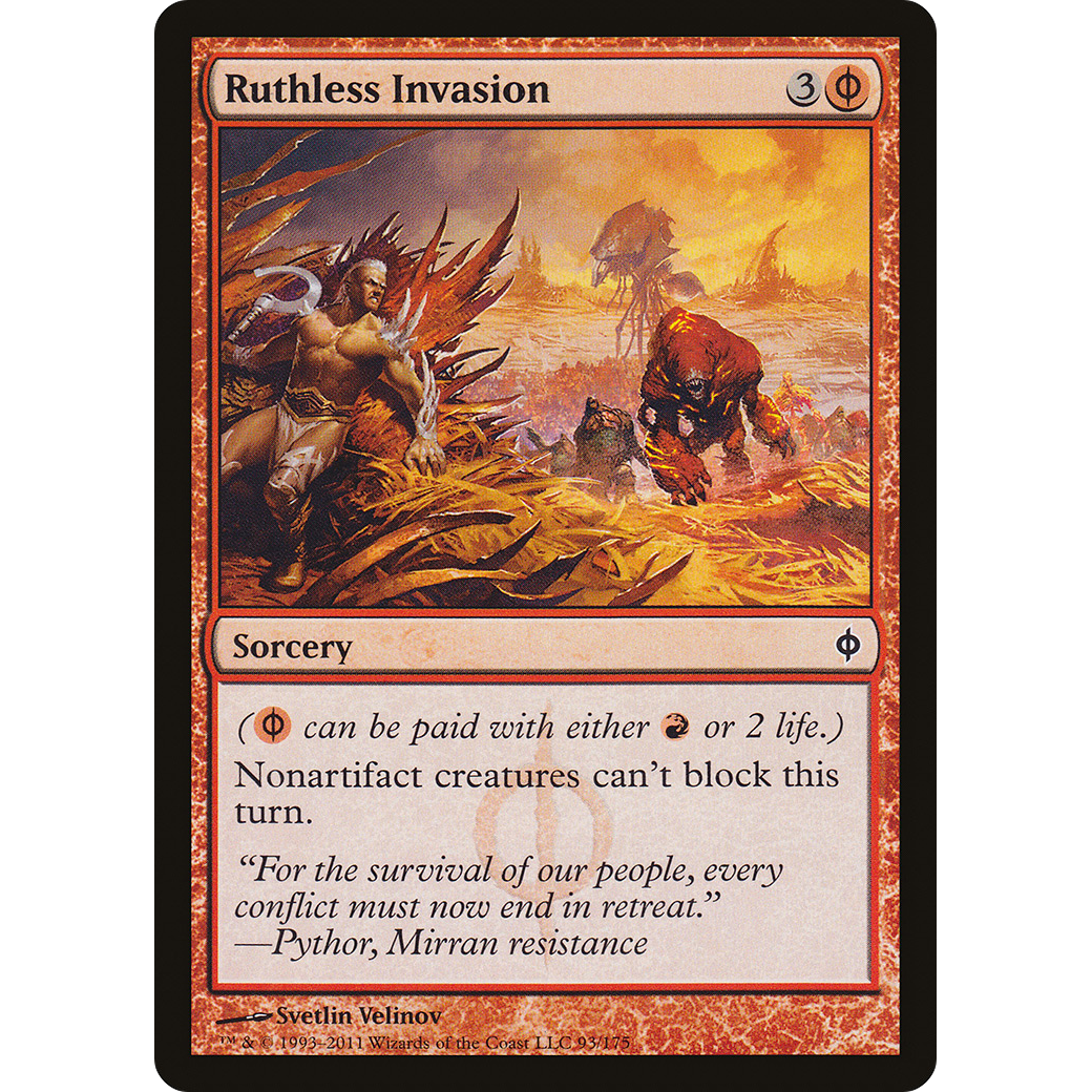 Ruthless Invasion (NPH-093) - New Phyrexia Foil