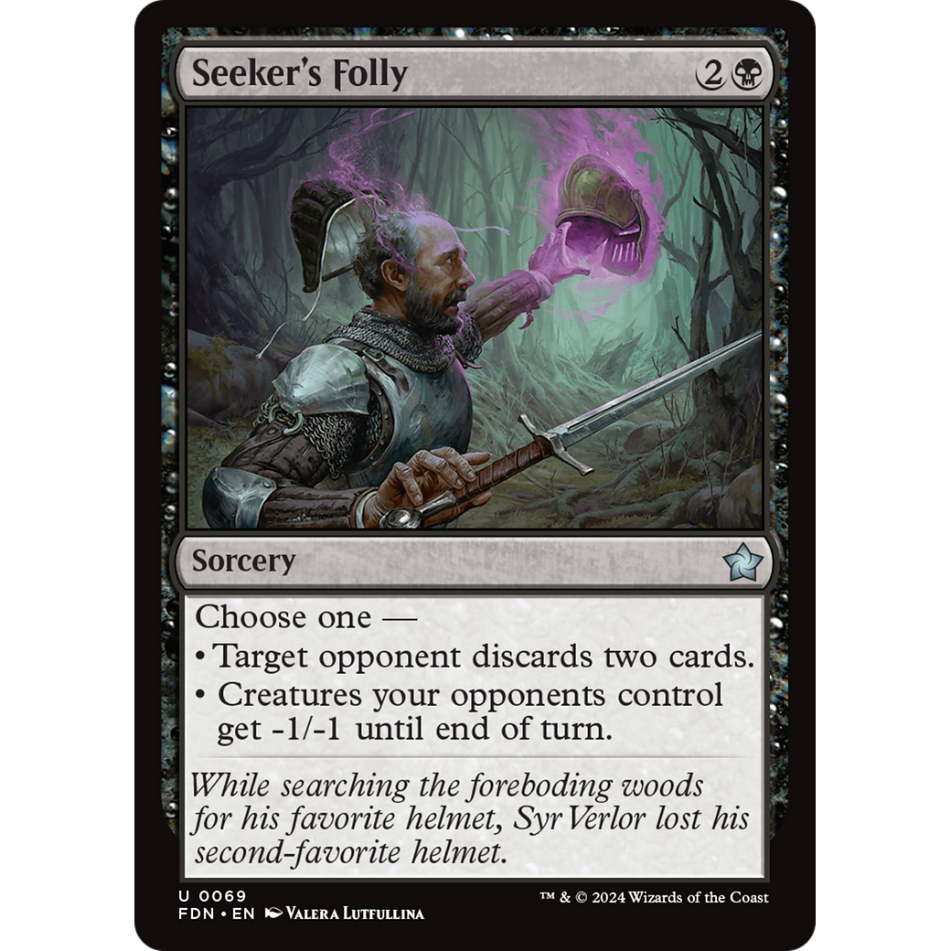 Seeker's Folly (FDN-069) - Foundations Foil