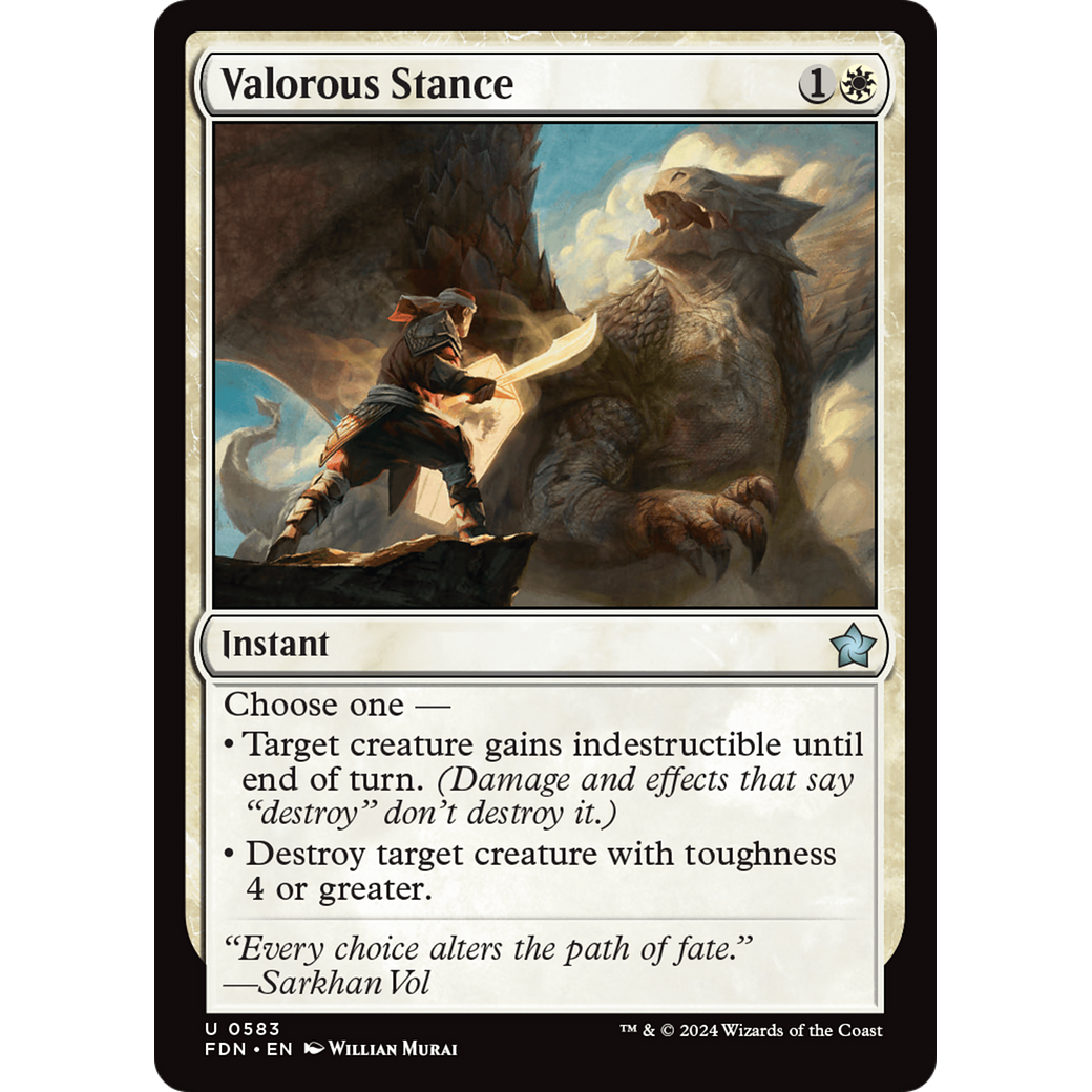 Valorous Stance (FDN-583) - Foundations