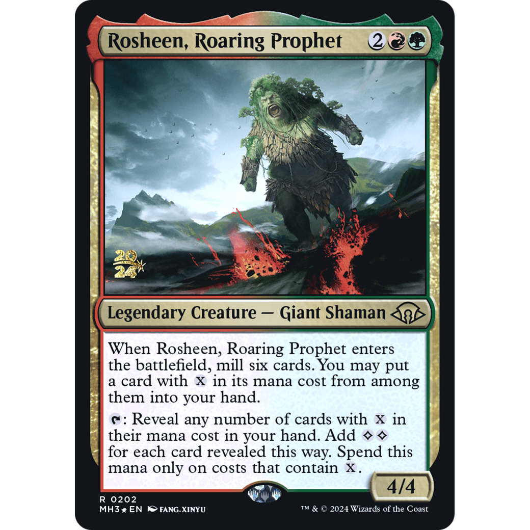 Rosheen, Roaring Prophet (PRE-202S) - Modern Horizons 3 Promos Foil