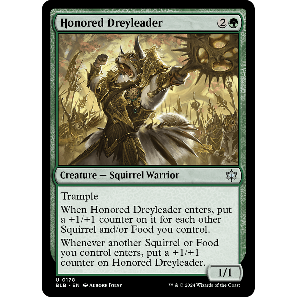 Honored Dreyleader (BLB-178) - Bloomburrow Foil