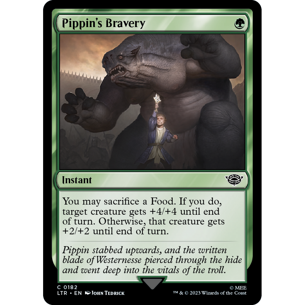 Pippin's Bravery (LTR-182) - The Lord of the Rings: Tales of Middle-earth Foil