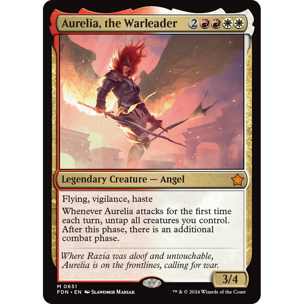Aurelia, the Warleader (FDN-651) - Foundations